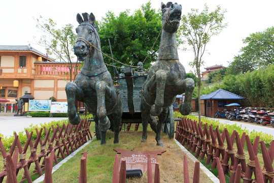 漢閭文化園 青銅 戰(zhàn)車