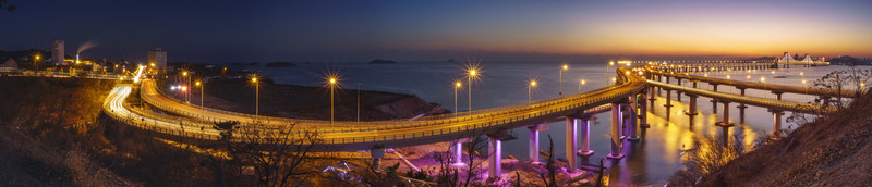 大連跨海大橋全景
