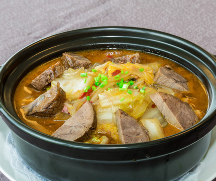 白菜牛肉粉絲煲