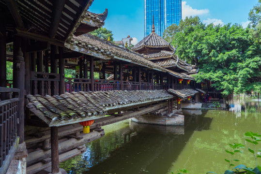 廣西民族文物苑風(fēng)雨橋
