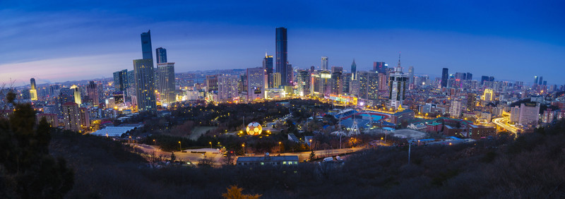 俯瞰大連夜色