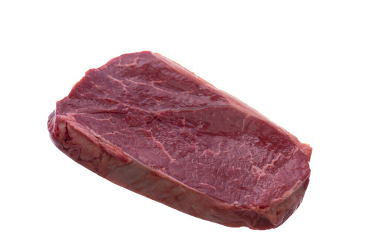 rumpsteak，孤立在白紙上