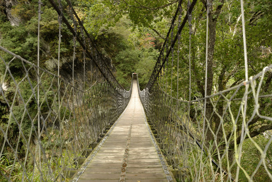 塔羅科國家公園的懸索橋