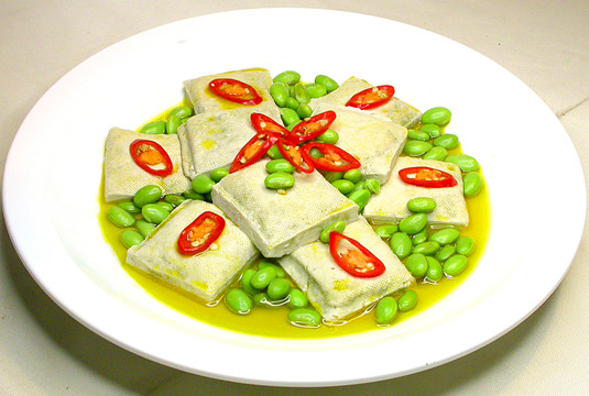 毛豆蒸臭干