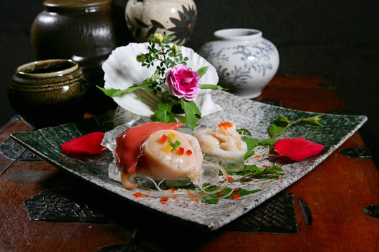 扇貝生魚片