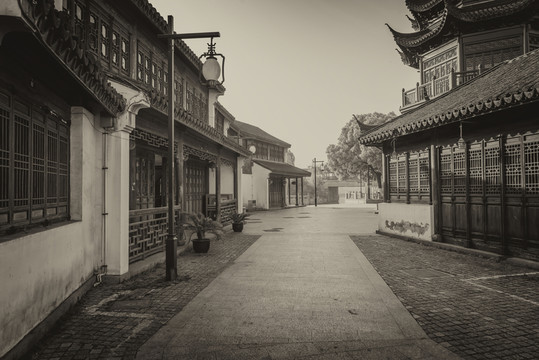 江南水鄉(xiāng)蘇州古鎮(zhèn)老照片