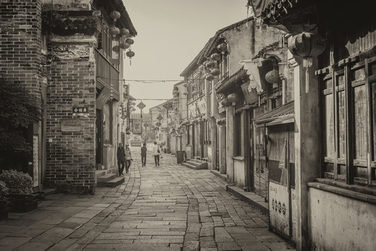 江南水鄉(xiāng)蘇州古鎮(zhèn)老照片