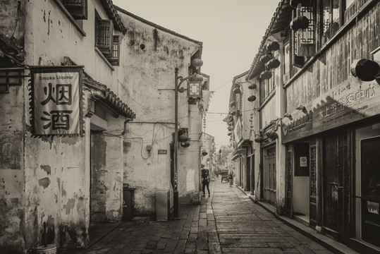 江南水鄉(xiāng)蘇州古鎮(zhèn)老照片