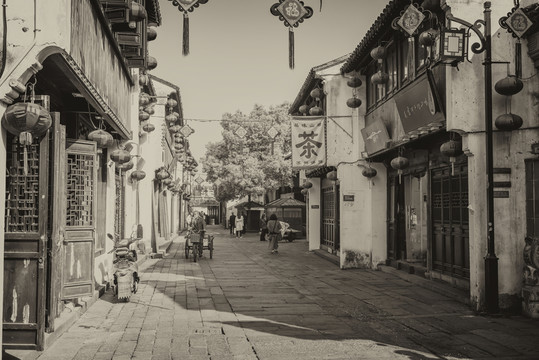 江南水鄉(xiāng)蘇州古鎮(zhèn)老照片