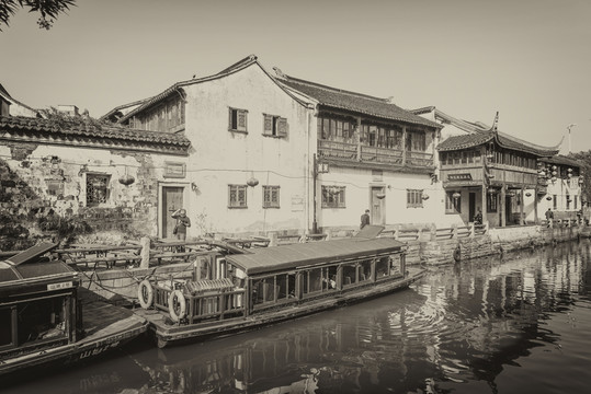 江南水鄉(xiāng)蘇州古鎮(zhèn)老照片