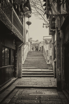 江南水鄉(xiāng)蘇州古鎮(zhèn)老照片