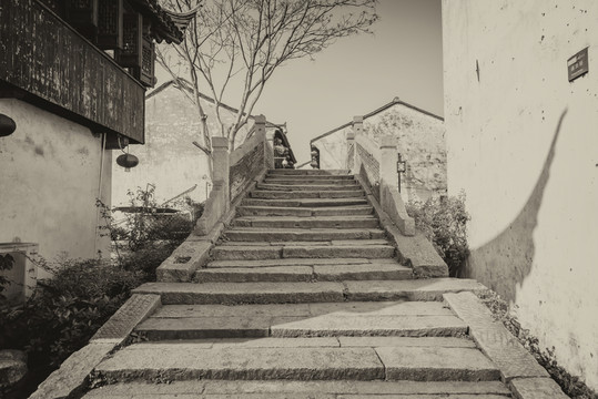 江南水鄉(xiāng)蘇州古鎮(zhèn)老照片