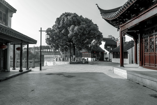 江南水鄉(xiāng)蘇州古鎮(zhèn)老照片