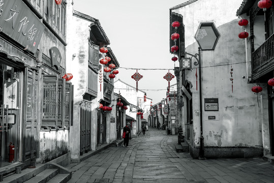 江南水鄉(xiāng)蘇州古鎮(zhèn)老照片