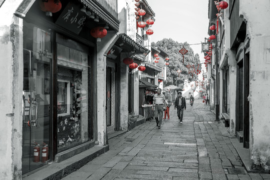 江南水鄉(xiāng)蘇州古鎮(zhèn)老照片