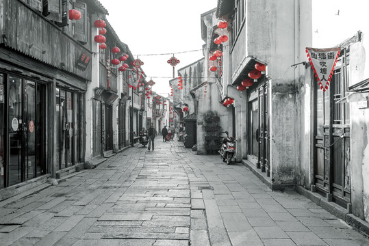江南水鄉(xiāng)蘇州古鎮(zhèn)老照片