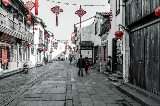 江南水鄉(xiāng)蘇州古鎮(zhèn)老照片