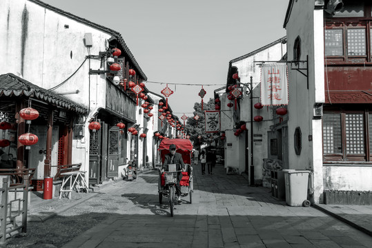江南水鄉(xiāng)蘇州古鎮(zhèn)老照片
