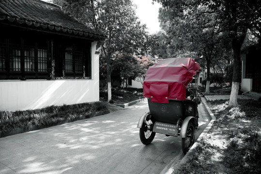 古鎮(zhèn)黃包車