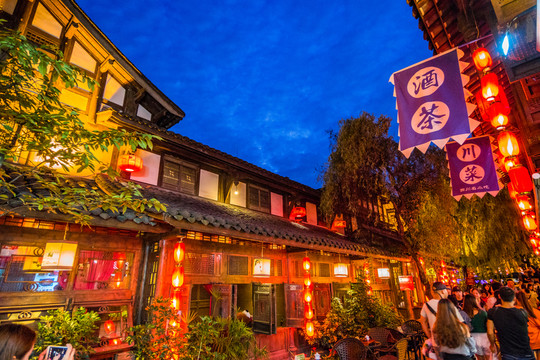 錦里古街夜景