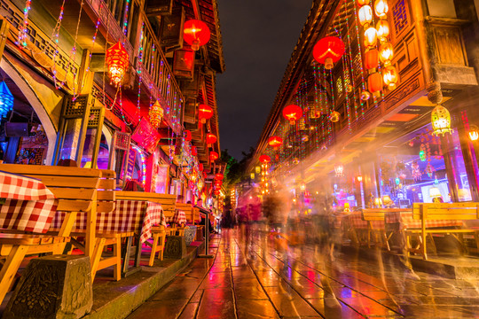 古鎮(zhèn)夜景