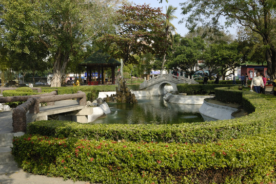 公園在koxinga神社在臺(tái)南