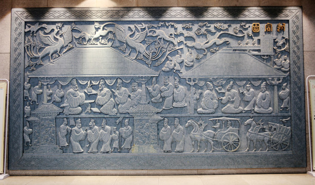 高清古代迎賓圖