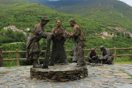 茶馬古道雕塑