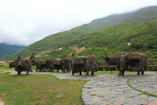 茶馬古道雕塑