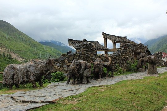 茶馬古道雕塑