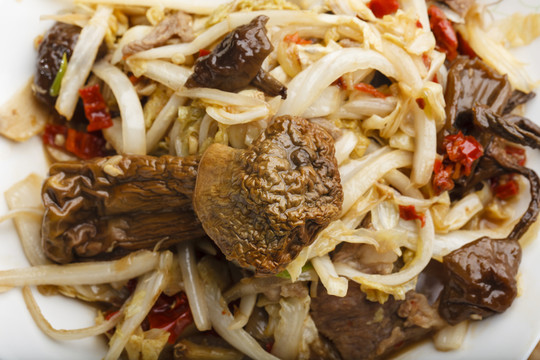 野蘑菇炒肉