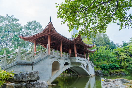 柳州 柳候公園 柳候祠 福民橋