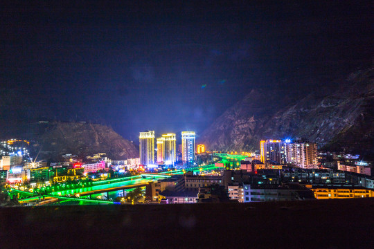汶川夜景