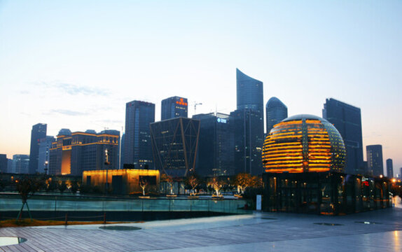 杭州錢江新城夜景國際會展中心