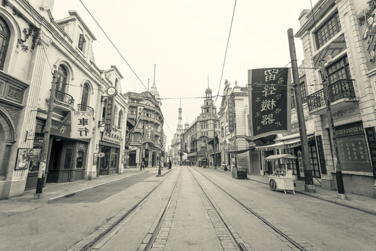 老上海街景