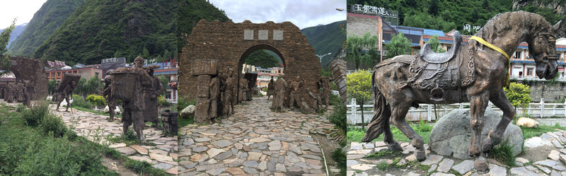 打箭爐群雕 茶馬古道雕塑