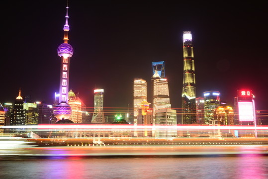 上海陸家嘴夜景