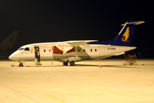 飛機(jī) 夜景 海南航空
