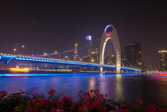美麗廣州珠江夜景