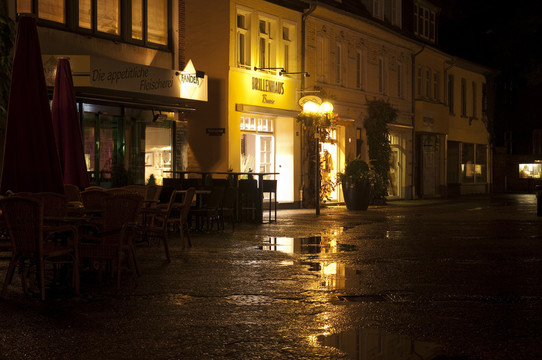 altstadt kempen在晚上