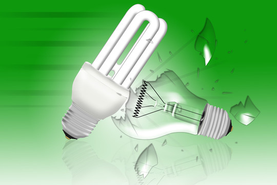 與節(jié)能燈的電燈泡
