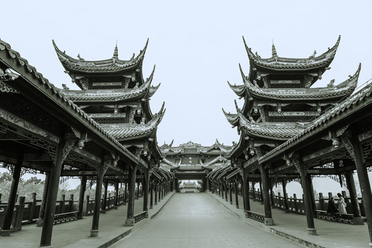 四川古鎮(zhèn)懷舊照片
