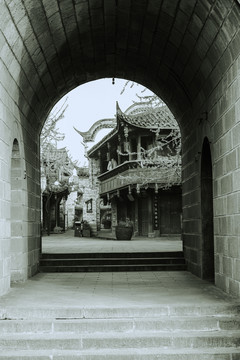 四川古鎮(zhèn)懷舊照片