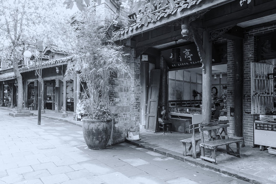 四川古鎮(zhèn)懷舊照片