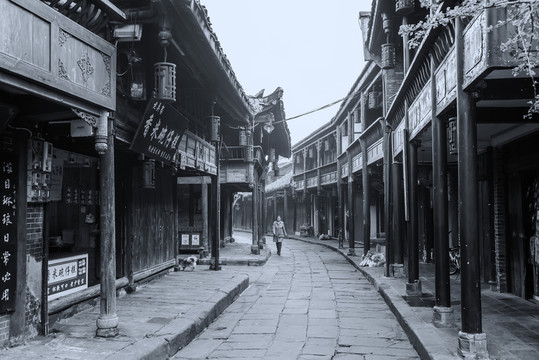 四川古鎮(zhèn)懷舊照片