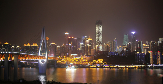 重慶千廝門大橋夜景