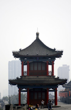 西安老城，城墻的所在地