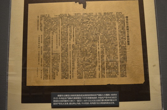 抗日救國告全體同胞書