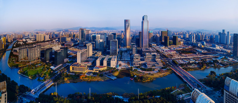 寧波 東部新城 全景 向東