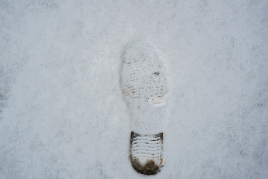 雪地腳印